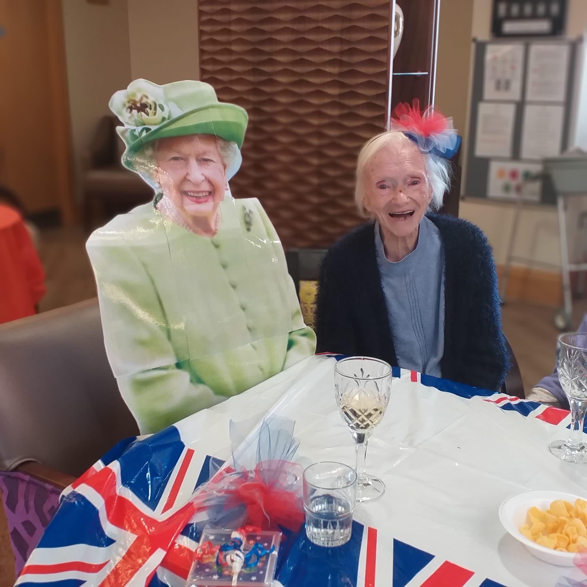 Resident Enjoying Royal Celebration With Queen Themed
